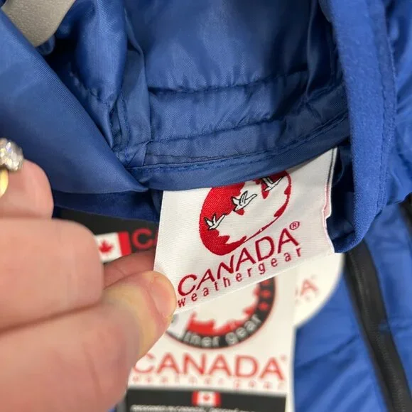 NWT Canada Weather Gear XXL Blue Packable Puffer Jacket $160 MSRP Lightweight